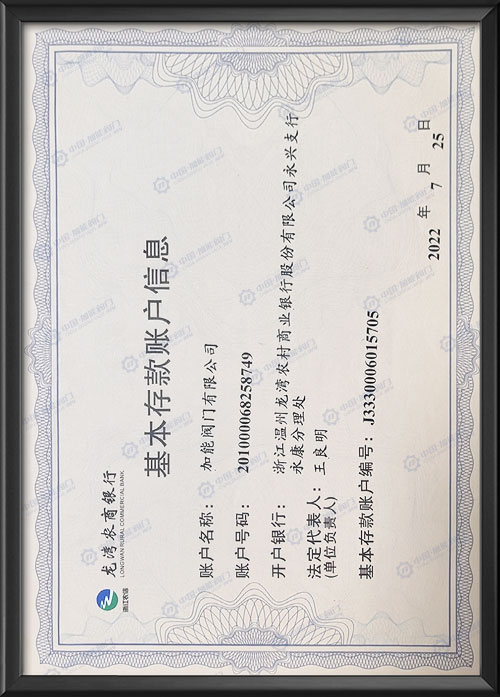 基本存款賬戶信息